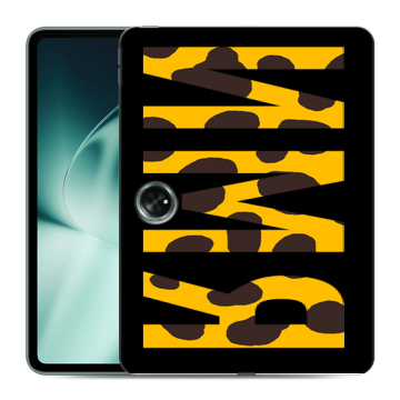 Силиконовый чехол на OnePlus Pad с принтом ИМЯ