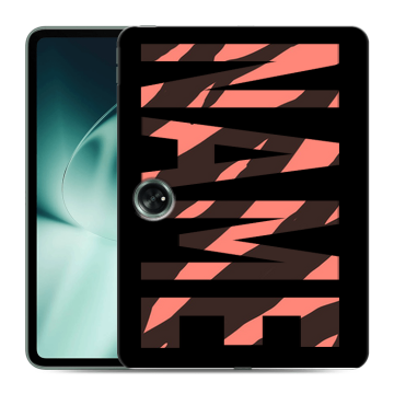 Силиконовый чехол на OnePlus Pad с принтом NAME
