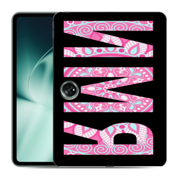 Силиконовый чехол на OnePlus Pad с принтом ИМЯ