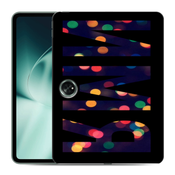 Силиконовый чехол на OnePlus Pad с принтом ИМЯ