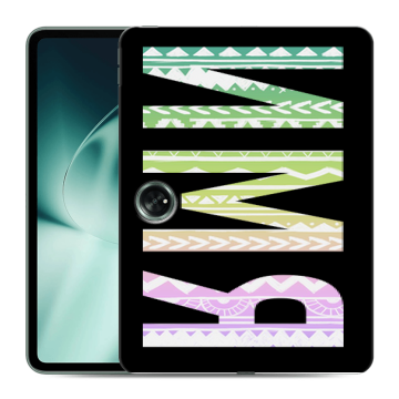 Силиконовый чехол на OnePlus Pad с принтом ИМЯ