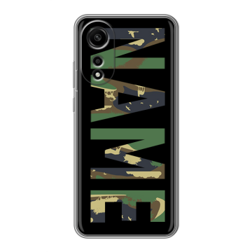 Силиконовый чехол на OPPO A78 4G с принтом NAME