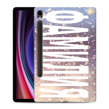 Силиконовый чехол на Samsung Galaxy Tab S9 с принтом ФАМИЛИЯ