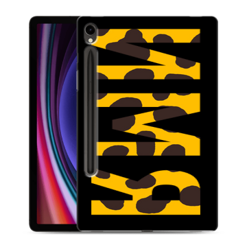 Силиконовый чехол на Samsung Galaxy Tab S9 с принтом ИМЯ