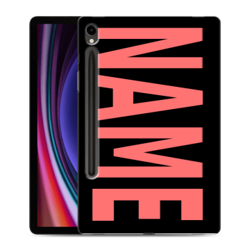 Силиконовый чехол на Samsung Galaxy Tab S9 с принтом NAME