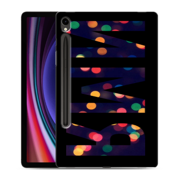 Силиконовый чехол на Samsung Galaxy Tab S9 с принтом ИМЯ
