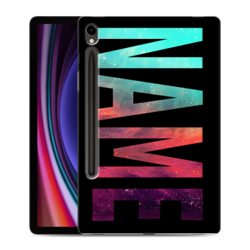 Силиконовый чехол на Samsung Galaxy Tab S9 с принтом NAME