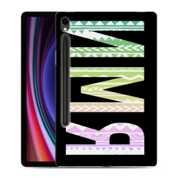 Силиконовый чехол на Samsung Galaxy Tab S9 с принтом ИМЯ