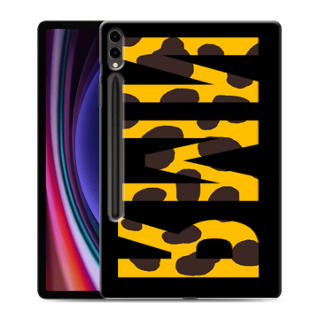 Силиконовый чехол на Samsung Galaxy Tab S9 Plus с принтом ИМЯ