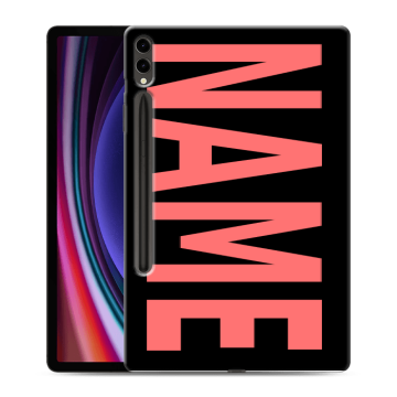 Силиконовый чехол на Samsung Galaxy Tab S9 Plus с принтом NAME