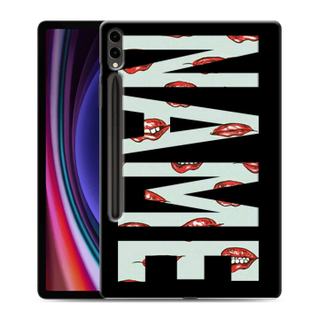 Силиконовый чехол на Samsung Galaxy Tab S9 Plus с принтом NAME
