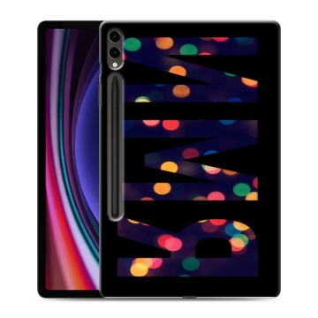 Силиконовый чехол на Samsung Galaxy Tab S9 Plus с принтом ИМЯ