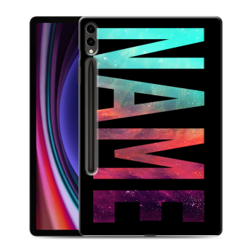 Силиконовый чехол на Samsung Galaxy Tab S9 Plus с принтом NAME