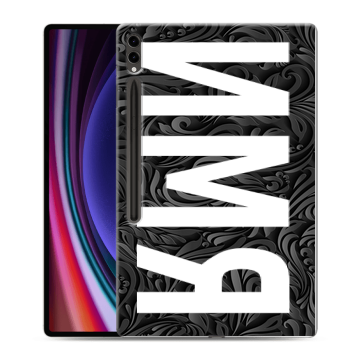 Силиконовый чехол на Samsung Galaxy Tab S9 Ultra с принтом ИМЯ