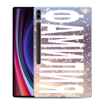 Силиконовый чехол на Samsung Galaxy Tab S9 Ultra с принтом ФАМИЛИЯ