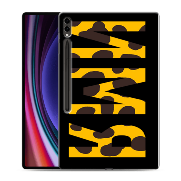 Силиконовый чехол на Samsung Galaxy Tab S9 Ultra с принтом ИМЯ