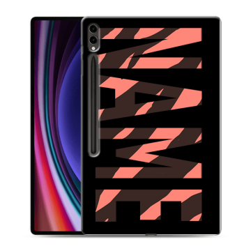 Силиконовый чехол на Samsung Galaxy Tab S9 Ultra с принтом NAME