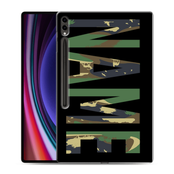 Силиконовый чехол на Samsung Galaxy Tab S9 Ultra с принтом NAME