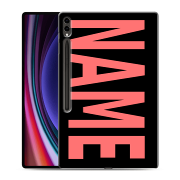 Силиконовый чехол на Samsung Galaxy Tab S9 Ultra с принтом NAME