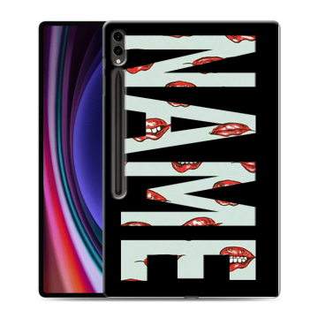 Силиконовый чехол на Samsung Galaxy Tab S9 Ultra с принтом NAME