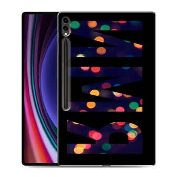 Силиконовый чехол на Samsung Galaxy Tab S9 Ultra с принтом ИМЯ