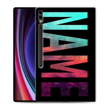Силиконовый чехол на Samsung Galaxy Tab S9 Ultra с принтом NAME