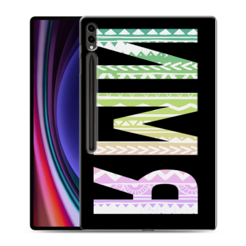 Силиконовый чехол на Samsung Galaxy Tab S9 Ultra с принтом ИМЯ