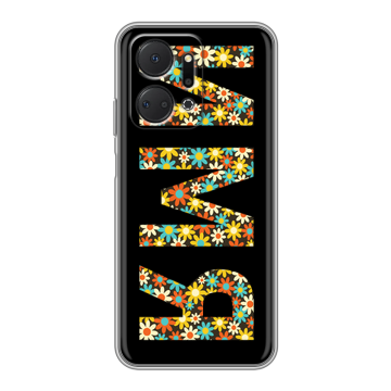 Силиконовый чехол на Huawei Honor X7a Plus с принтом ИМЯ
