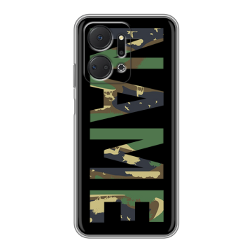 Силиконовый чехол на Huawei Honor X7a Plus с принтом NAME