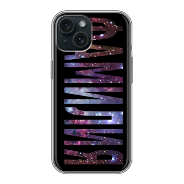 Силиконовый чехол на Iphone 15 с принтом ФАМИЛИЯ