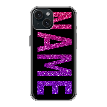 Силиконовый чехол на Iphone 15 с принтом NAME