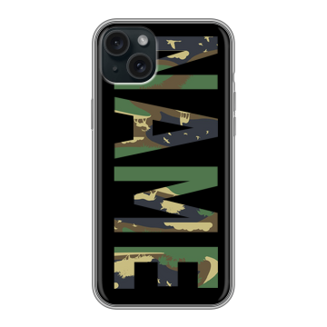 Силиконовый чехол на Iphone 15 Plus с принтом NAME