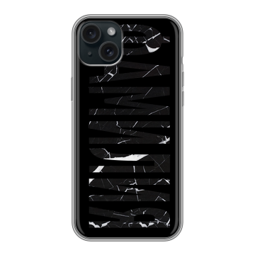 Силиконовый чехол на Iphone 15 Plus с принтом ФАМИЛИЯ