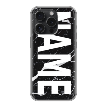 Силиконовый чехол на Iphone 15 Pro с принтом NAME