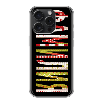 Силиконовый чехол на Iphone 15 Pro с принтом ФАМИЛИЯ
