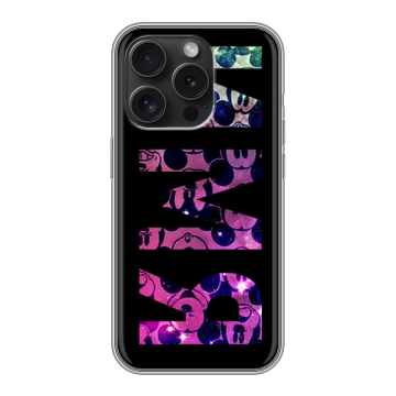 Силиконовый чехол на Iphone 15 Pro с принтом ИМЯ