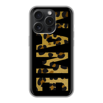 Силиконовый чехол на Iphone 15 Pro с принтом NAME