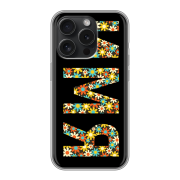 Силиконовый чехол на Iphone 15 Pro с принтом ИМЯ