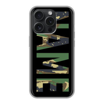 Силиконовый чехол на Iphone 15 Pro с принтом NAME