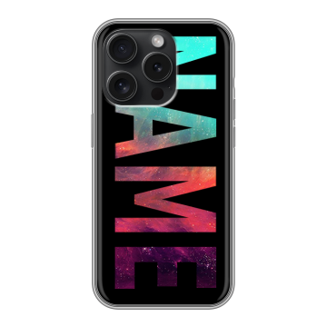 Силиконовый чехол на Iphone 15 Pro с принтом NAME