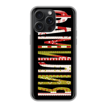 Силиконовый чехол на Iphone 15 Pro Max с принтом ФАМИЛИЯ