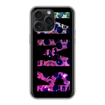 Силиконовый чехол на Iphone 15 Pro Max с принтом ИМЯ