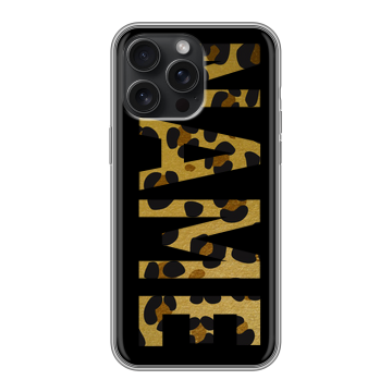 Силиконовый чехол на Iphone 15 Pro Max с принтом NAME