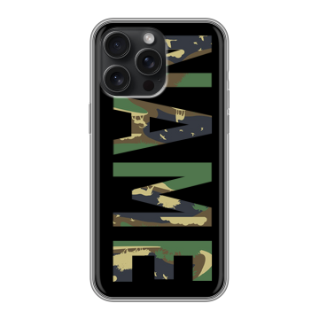 Силиконовый чехол на Iphone 15 Pro Max с принтом NAME