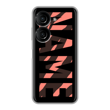 Силиконовый чехол на ASUS ZenFone 10 с принтом NAME
