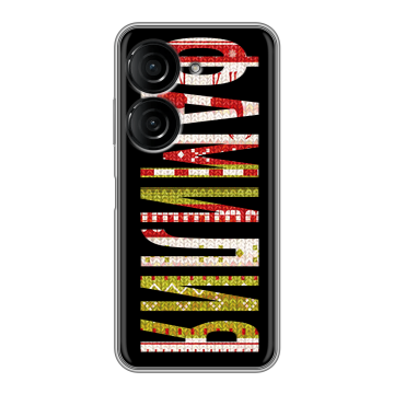 Силиконовый чехол на ASUS ZenFone 10 с принтом ФАМИЛИЯ