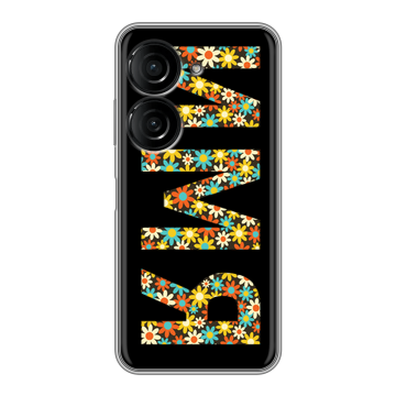 Силиконовый чехол на ASUS ZenFone 10 с принтом ИМЯ
