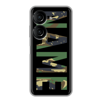 Силиконовый чехол на ASUS ZenFone 10 с принтом NAME