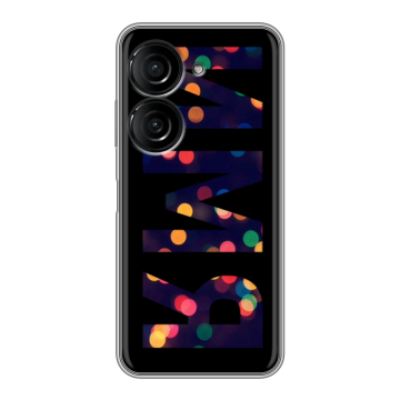 Силиконовый чехол на ASUS ZenFone 10 с принтом ИМЯ