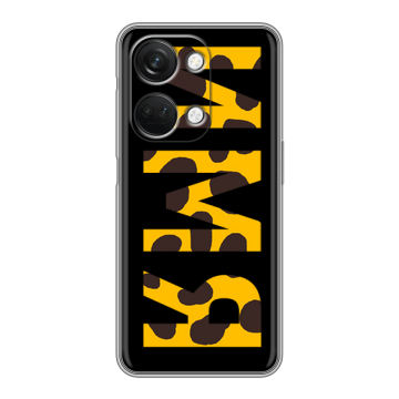 Силиконовый чехол на OnePlus Nord 3 с принтом ИМЯ